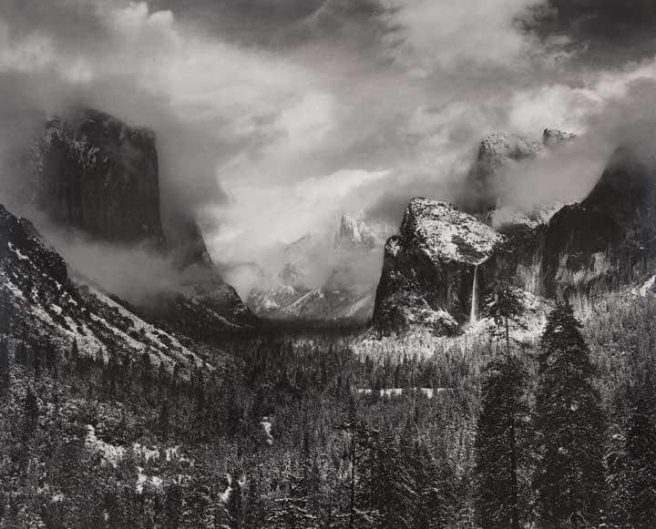 Ansel Adams Mountain Black White Nature landscape Quotes