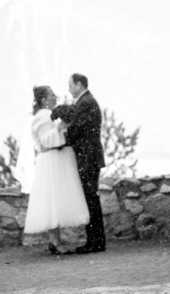 Liberman Snow Wedding Colorado GH4 Dress Suit Weather Mountains Outdoors Vows TaylorHandyPhot