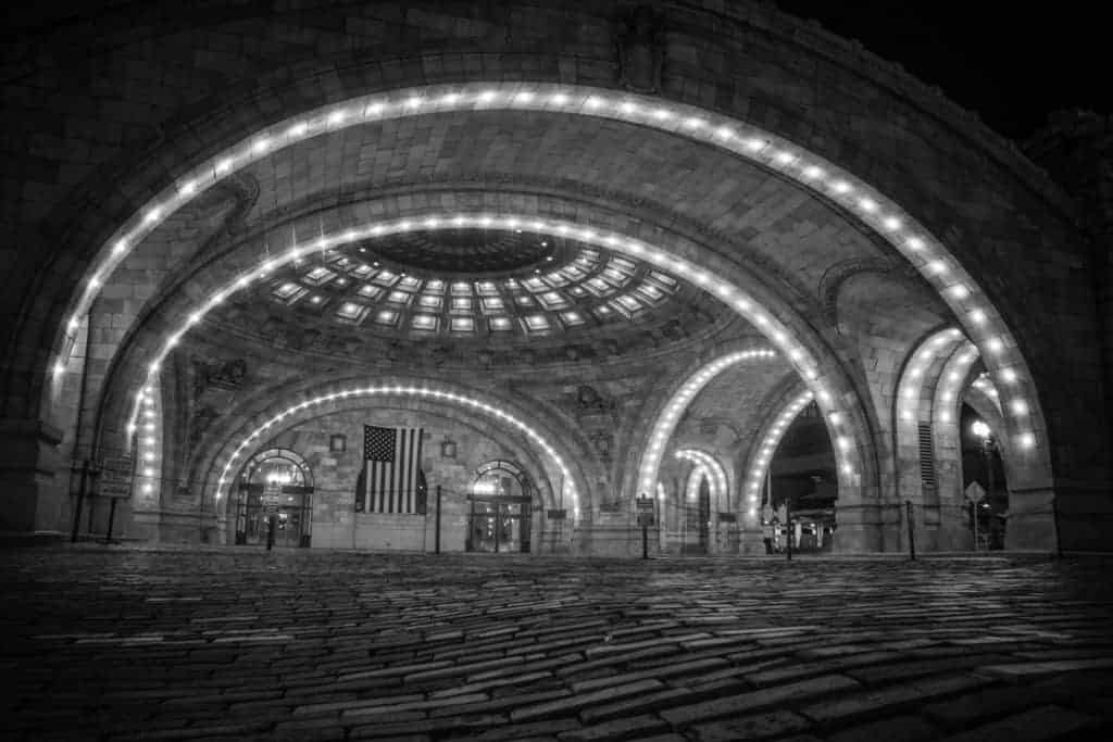 Amtrak Black and White Pittsburgh PA Union Station Penn Station