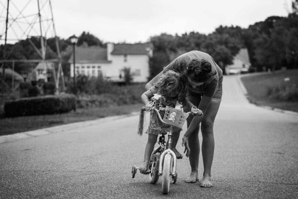 Candid Family Photographer Bike Street Child