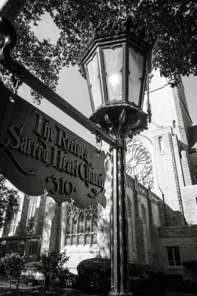 Pittsburgh Church Black and White Pentax Sigma Sacred Hearts Church