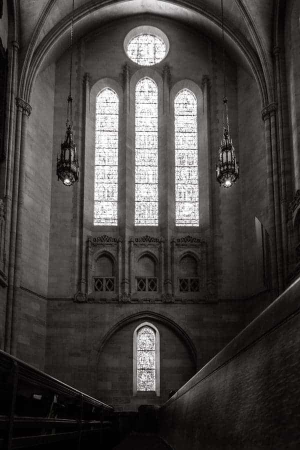 Pittsburgh East Liberty Presbyterian Black and White Pentax Sigma Window Stained Glass