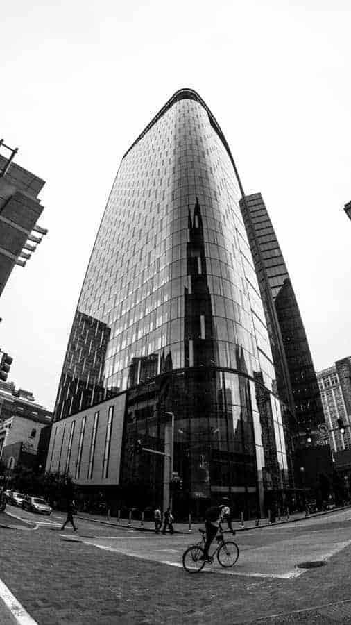 Shiny Pittsburgh Building Downtown Black and White Photography