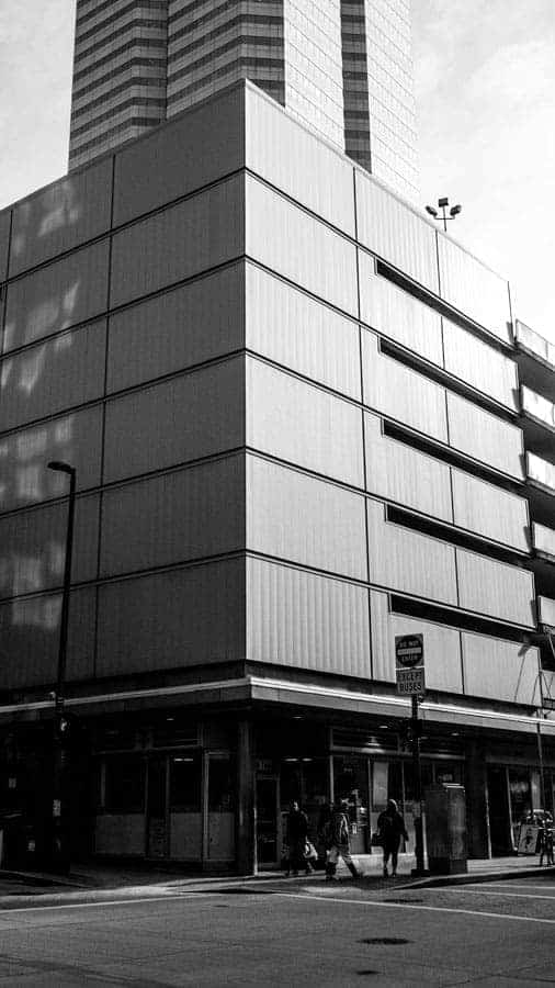 Pittsburgh Building Downtown Black and White Shadows