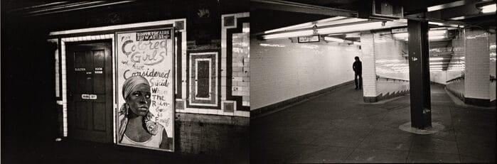 Alen MacWeeney Street photography colored girls poster subway